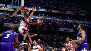 Michael Jordan, por Johnnyveretti bajo CC BY-NC 4.0